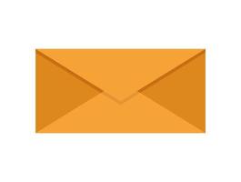 Sobre correo enviar icono aislado