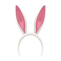 bunny ears headband isolated icon vector