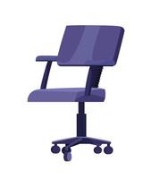 silla de oficina muebles icono aislado vector