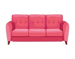 couch sofa forniture isolated icon vector