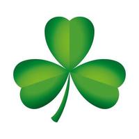 clover of three leafs luck icon vector