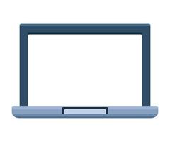 laptop computer portable technology device vector