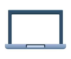 laptop computer portable technology device vector