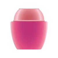 skin care pot pink product icon vector