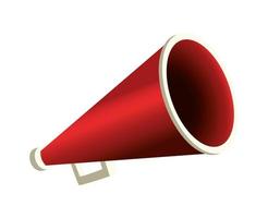 megaphone sport accessory isolated icon vector