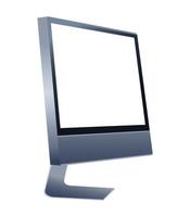 desktop computer mockup branding technology icon vector