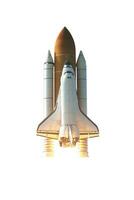 Space Shuttle isolated on white background with clipping path Elements of this image furnished by NASA photo