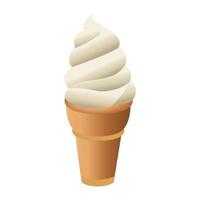 delicious ice cream isolated icon vector