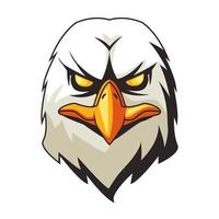 eagle animal wild head colorful character icon vector