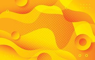 Yellow Abstract Wave Background vector