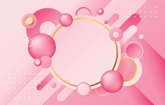 Modern Geometric Pink Background