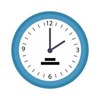 time clock watch wall icon vector
