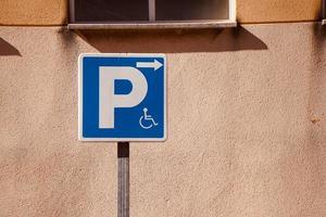 wheelchair traffic signal on the road photo