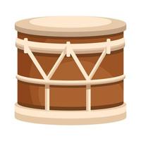 drum musical instrument isolated icon vector