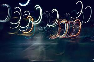 multicolored abstract lights at night photo