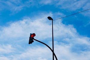 farola en la calle foto