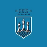 chess game shield vector