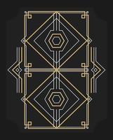 rectangle golden frame vector