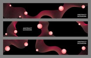 ABSTRACT BLACK BACKGROUND WITH PINK LINES vector