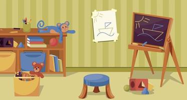 kindergarten nursery scene vector