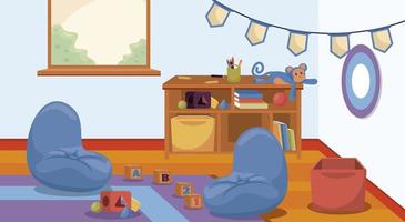 classroom nursery scene vector