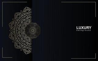 Luxury mandala background with golden arabesque Free Vector