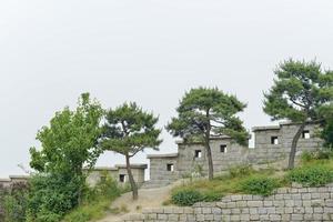 Seoul fortress on naksan mountain photo