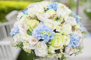 blured of white flower background photo
