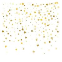 Gold stars Confetti celebration vector