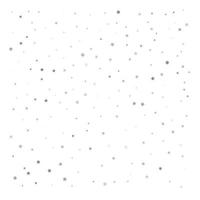 Falling silver stars on white background vector