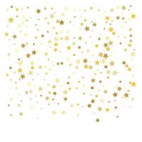Gold stars Confetti celebration vector