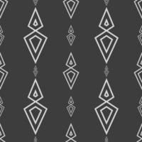 Geometric fabric abstract ethnic pattern vector