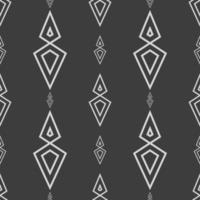 Geometric fabric abstract ethnic pattern vector