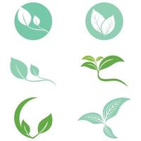 Leaf icon Vector Illustration design Logo template