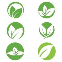 Leaf icon Vector Illustration design Logo template