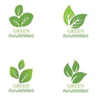 Leaf icon Vector Illustration design Logo template