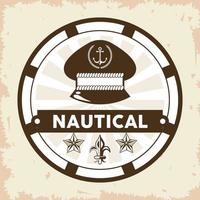 nautical hat sailor vector