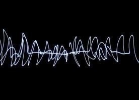 Light wave light painting photo