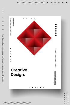 Cover design template set with abstract lines modern different color gradient style on background vector