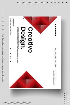 Cover design template set with abstract lines modern different color gradient style on background vector