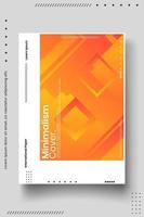 Cover design template set with abstract lines modern different color gradient style on background vector