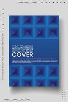 Cover design template set with abstract lines modern different color gradient style on background vector