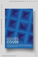 Cover design template set with abstract lines modern different color gradient style on background vector