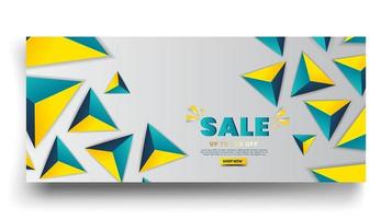 Sale banner template design with Big sale special offer for end of season special offer banner vector