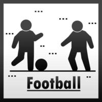 people playing football vector