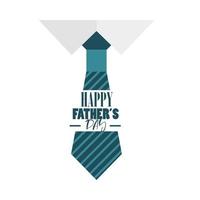 fathers day necktie vector