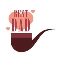 fathers day pipe vector