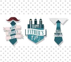 fathers day cards vector