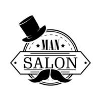 man salon emblem vector