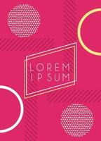 square frame in abstract banner modern poster vector